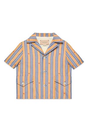 Multicolor cotton shirt GUCCI KIDS | 721977XWAV07782